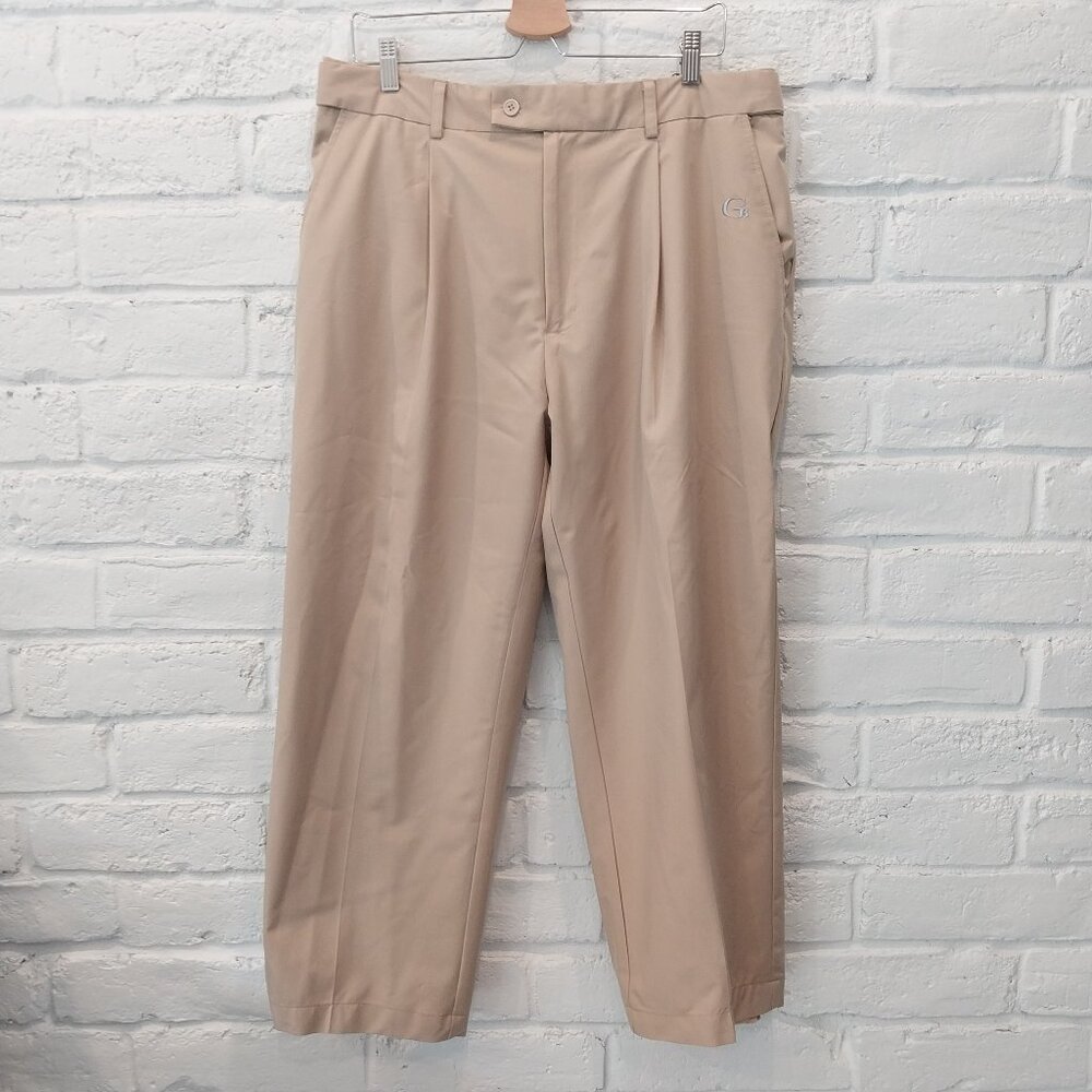 Galway Bay Golf Pants Men 38x25 Beige Performance Moderate Insulated All Weather